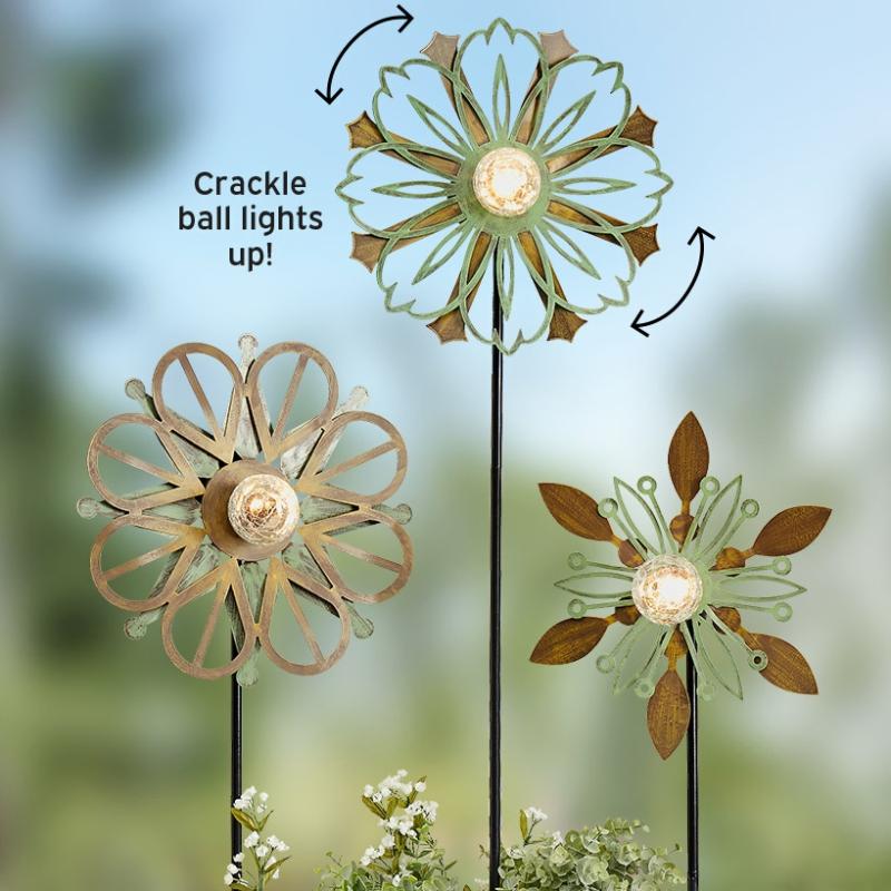 Solar & Outdoor Lighting | Solar Windspinner Garden & Outdoors Blue