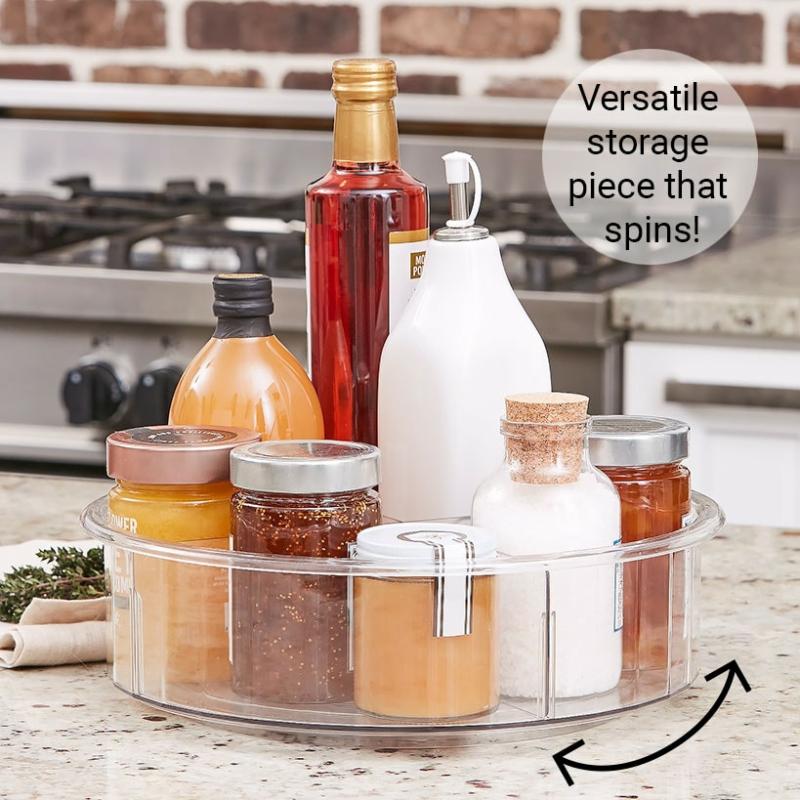 Storage & Organization | Clear Storage Turntable Kitchen & Dining Storage & Organization