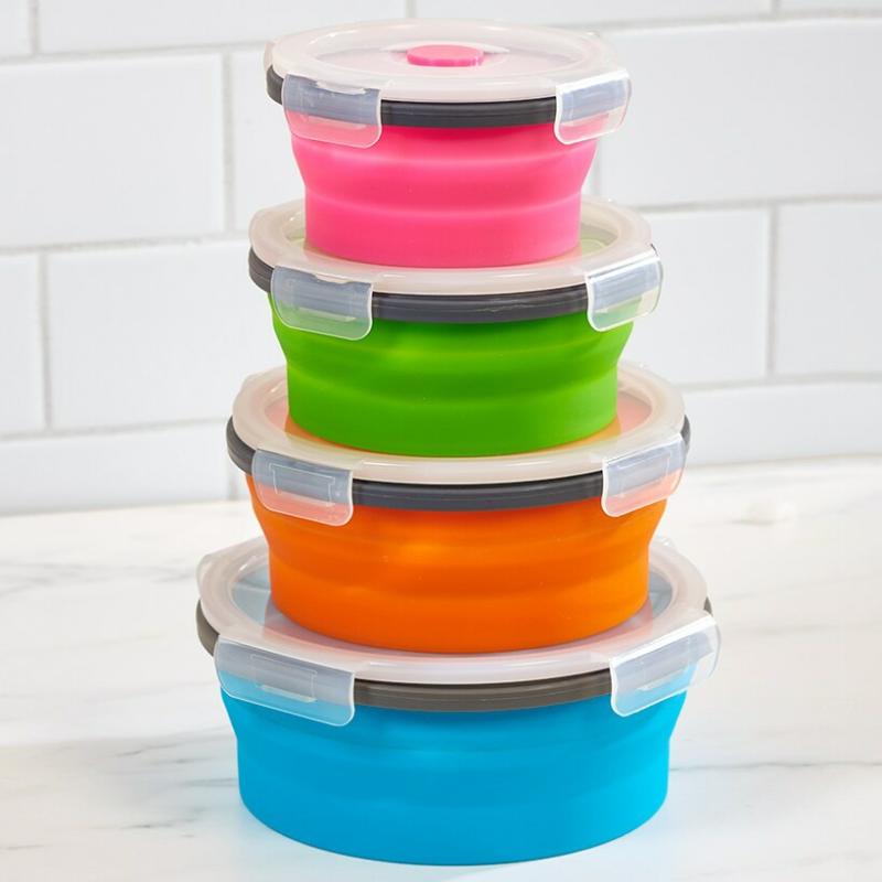 Storage & Organization | Collapsible Locking Lid Food Storage Bowls & Containers Bowls & Containers