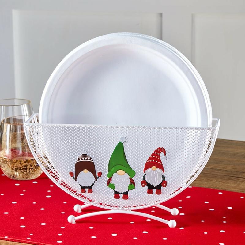 Storage & Organization | Decorative Holiday Paper Plate Holders Dinnerware & Serveware Dinnerware & Serveware