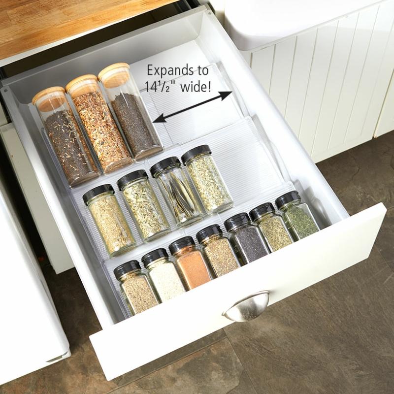 Storage & Organization | In-Drawer Expandable Spice Rack Kitchen & Dining Storage & Organization