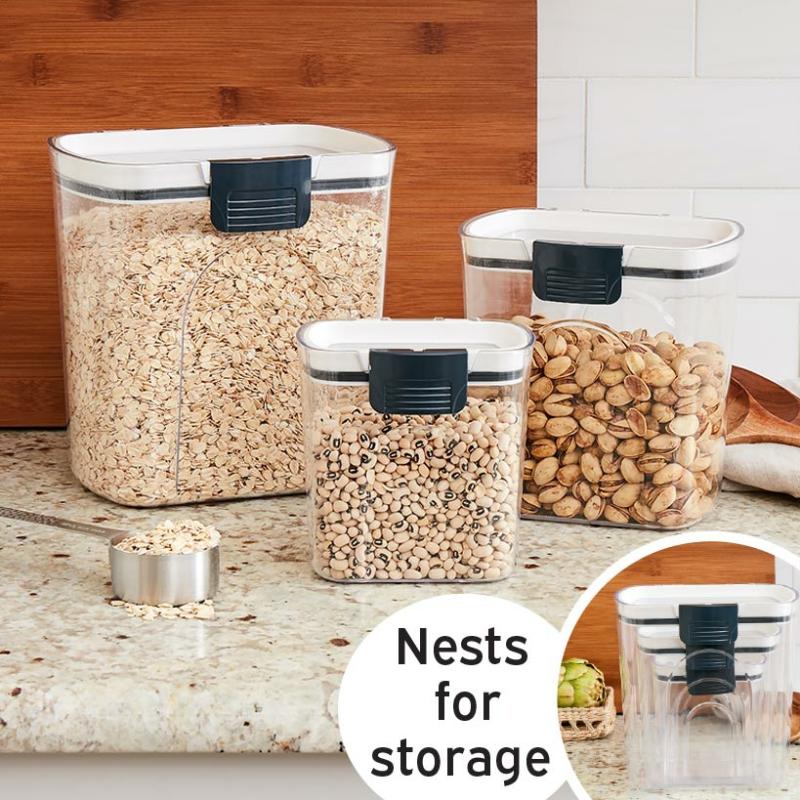 Storage & Organization | Sets Of 3 Locking Lid Canisters Bowls & Containers Bowls & Containers