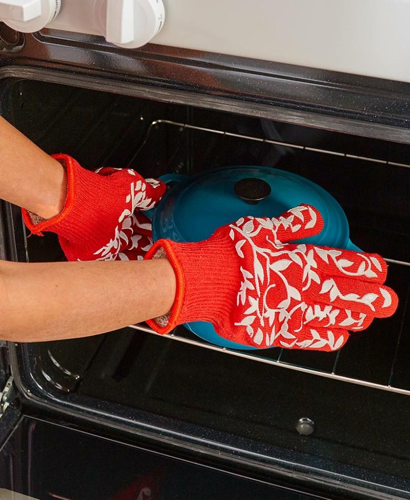 Kitchen & Table Linens | Sets Of 2 Floral Oven Gloves Appliances & Gadgets Appliances & Gadgets