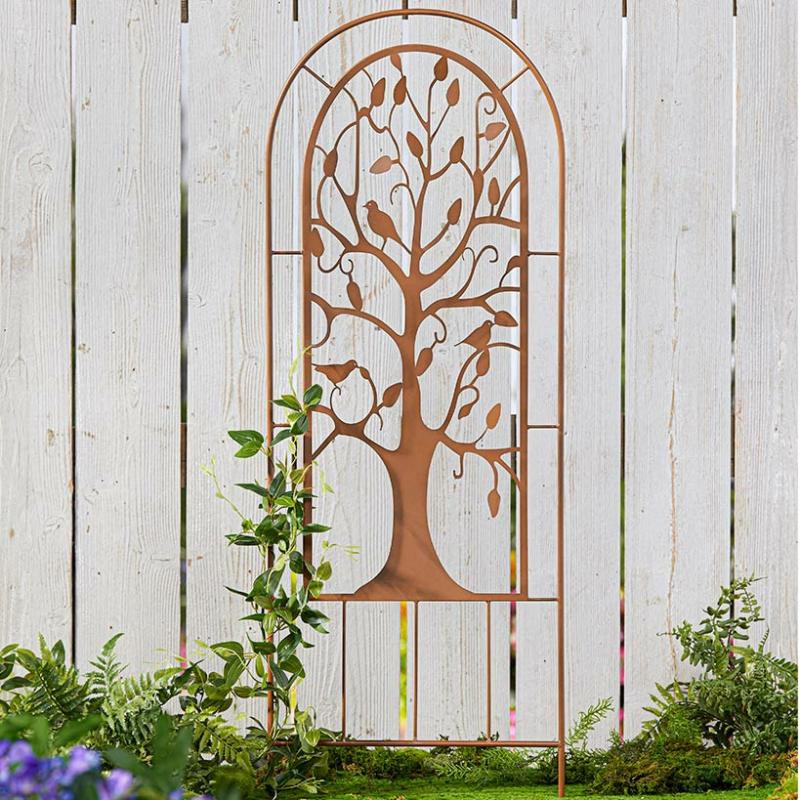 Garden Accents | Metal Tree Wall Stake Garden & Outdoors Garden Accents