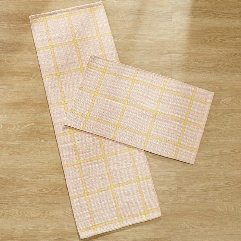 Kitchen & Table Linens | Springtime Plaid Accent Rug Or Runner Kitchen & Dining Kitchen & Table Linens