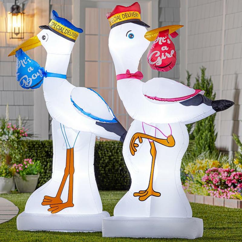 Outdoor Decor | 5-Ft. Baby Announcement Inflatables Garden & Outdoors Garden Accents