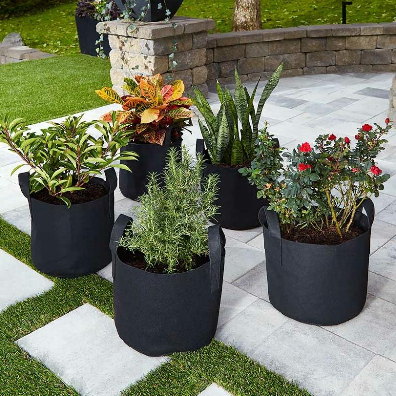 Planters & Gardening | Set Of 5 7-Gallon Grow Bags Garden & Outdoors Planters & Gardening