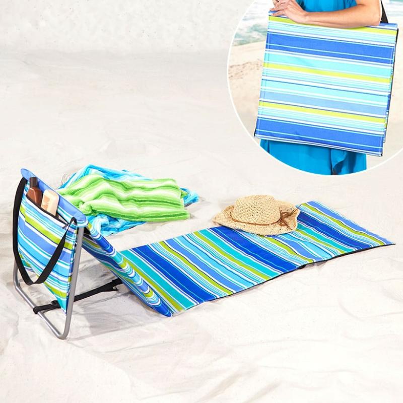 Outdoor & Water Fun | Striped Beach Lounger Garden & Outdoors Outdoor & Water Fun